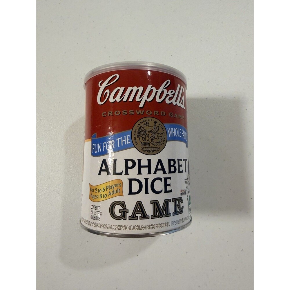 TDC Games Campbell's Alphabet Dice Word Game- New/Sealed